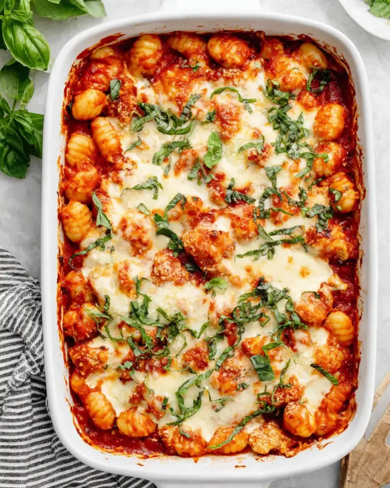 Homemade Chicken Parmesan Gnocchi Bake recipe photo
