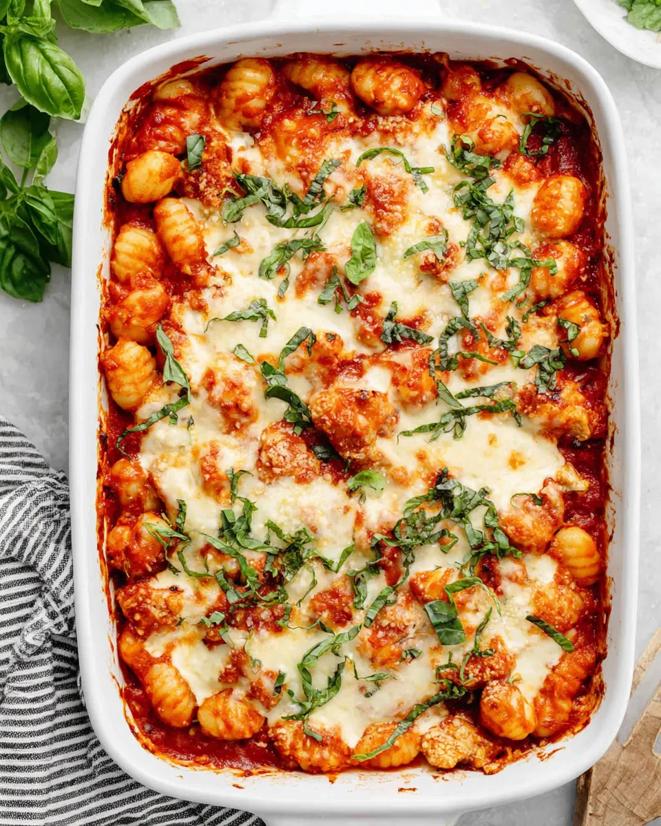 Homemade Chicken Parmesan Gnocchi Bake recipe photo