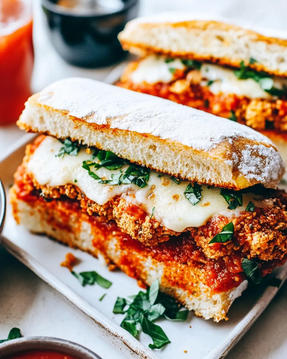 Homemade Chicken Parmesan Sandwich photo