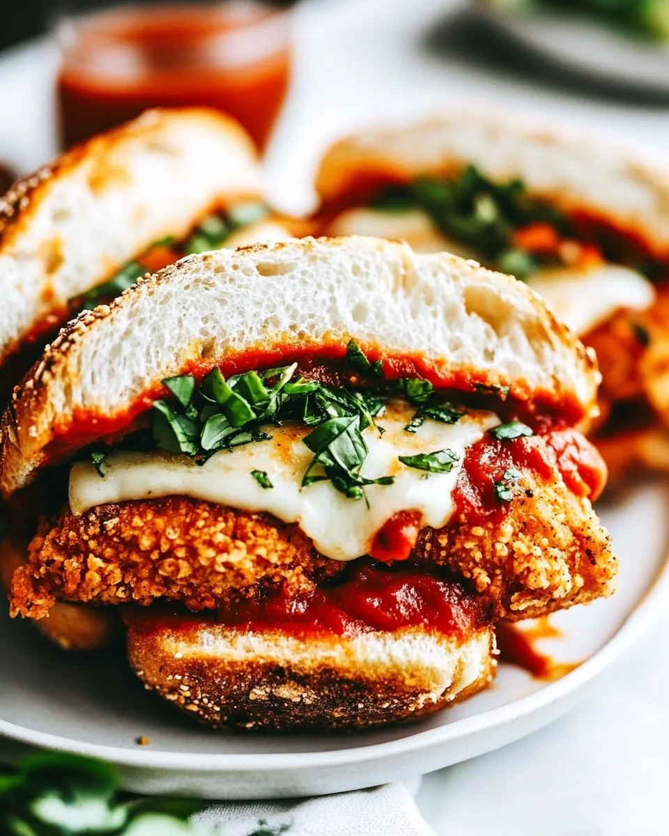 Easy Chicken Parmesan Sandwich recipe photo