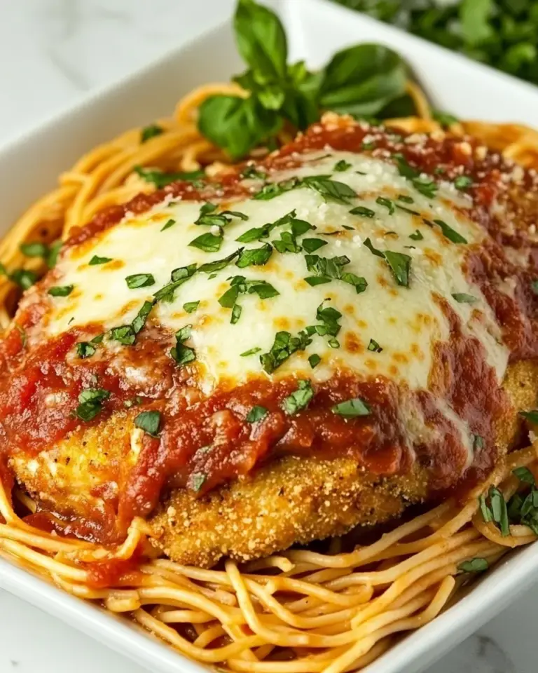 homemade Chicken Parmesan and Spaghetti Marinara photo