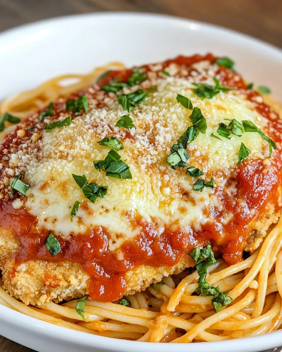 classic Chicken Parmesan and Spaghetti Marinara image