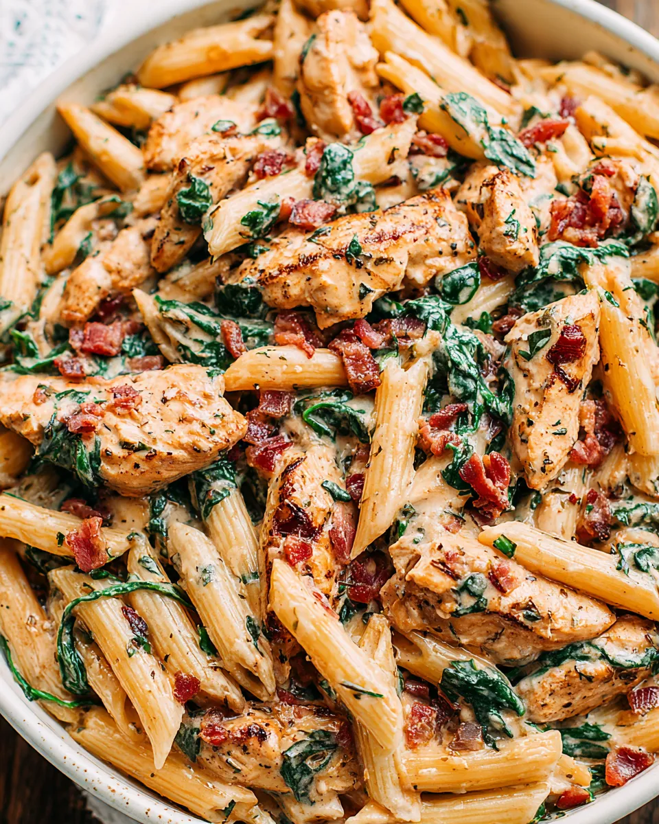 Delicious Chicken Penne Pasta plate image