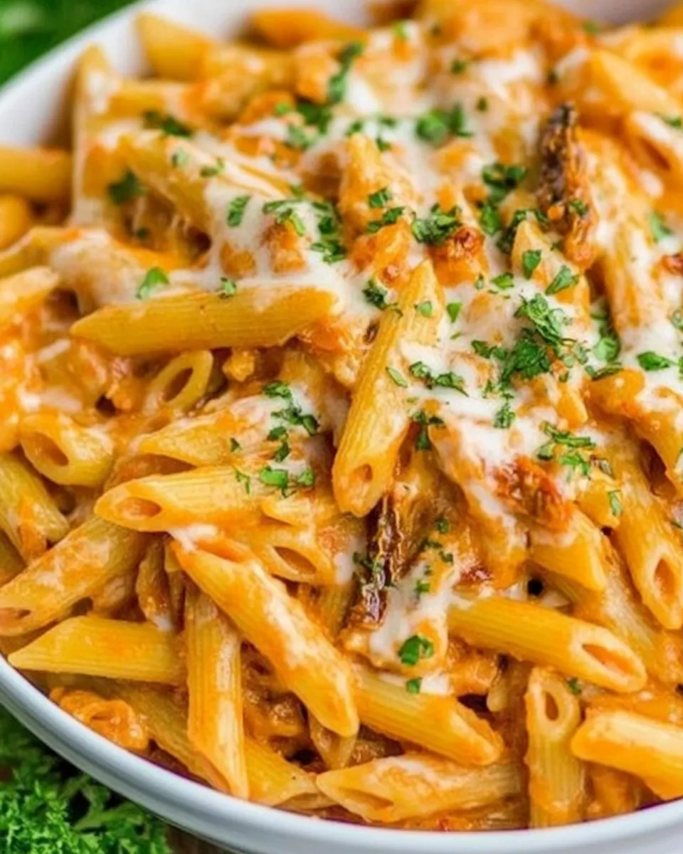 classic Chicken Penne with Sun-Dried Tomato Sauce image