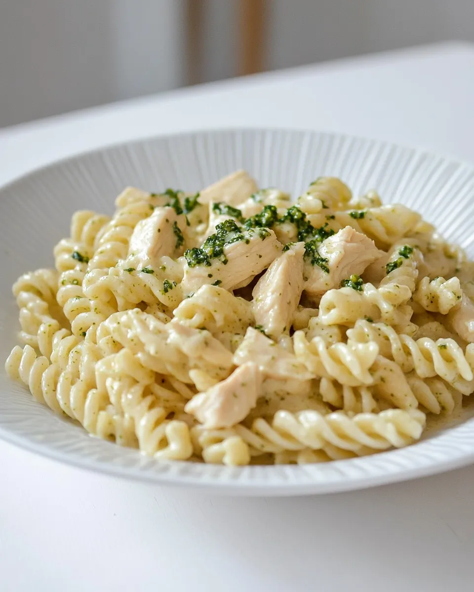 Classic Chicken Pesto Alfredo Pasta image