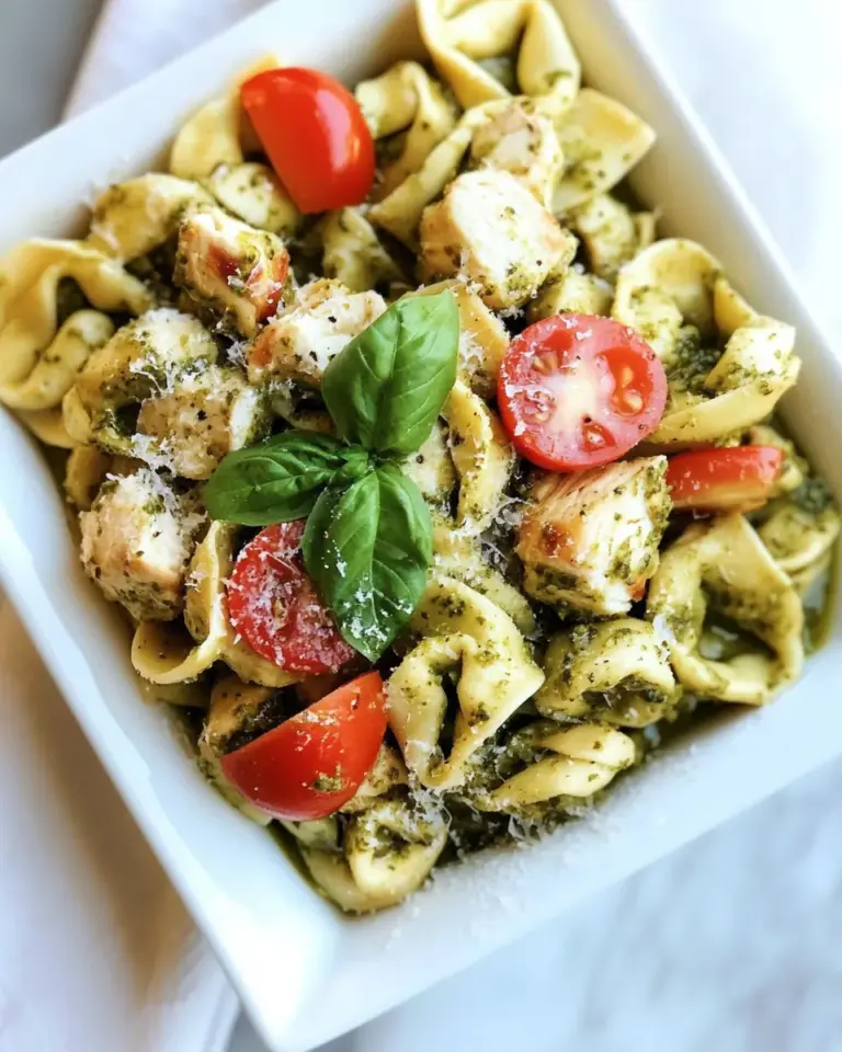 Homemade Chicken Pesto Tortellini photo