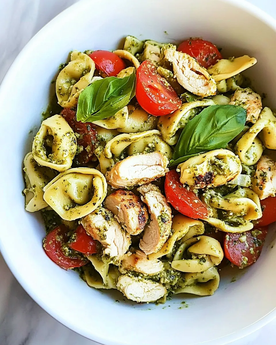 Easy Chicken Pesto Tortellini picture