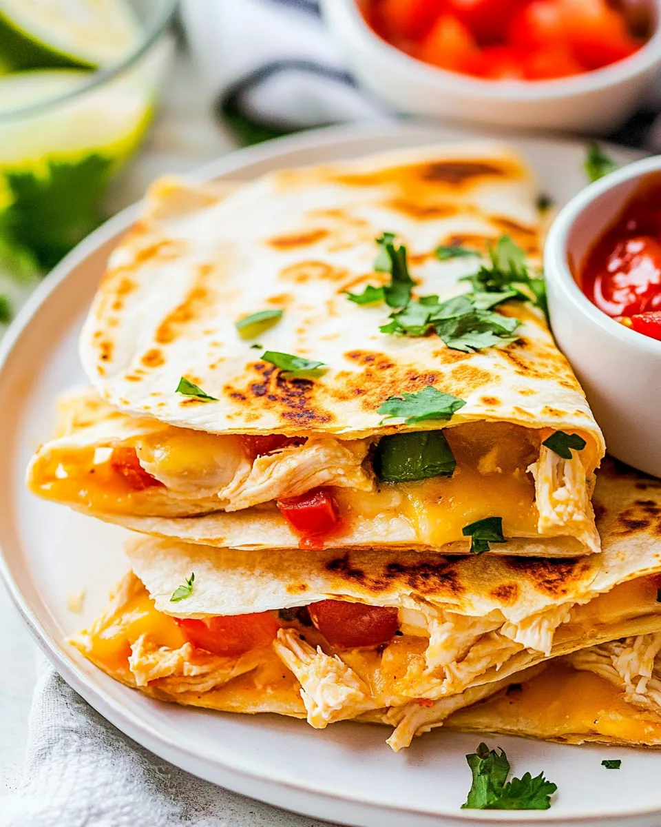 Classic Chicken Quesadillas Recipe image