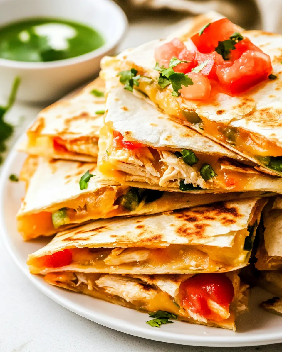 Delicious Chicken Quesadillas Recipe shot