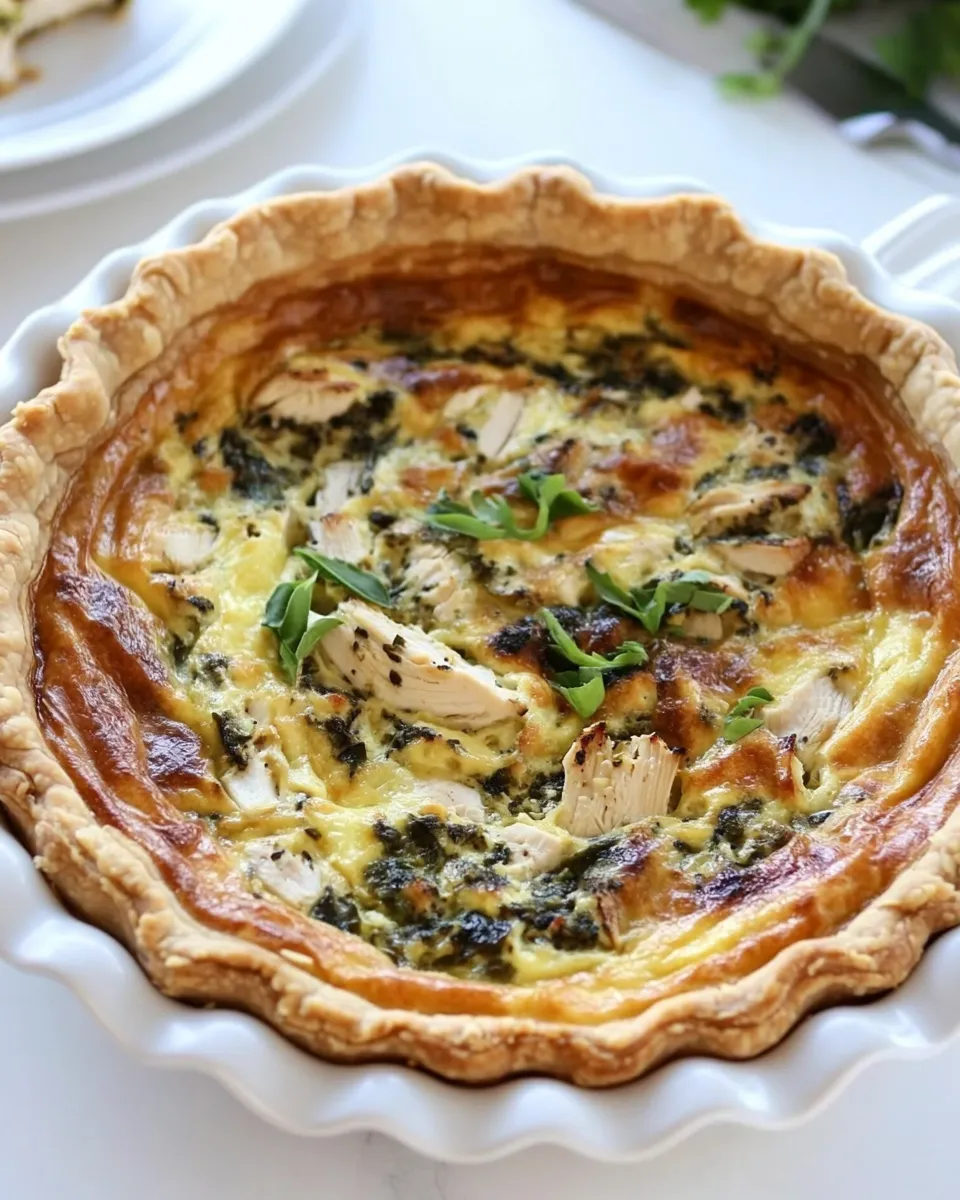 Homemade Chicken Quiche photo