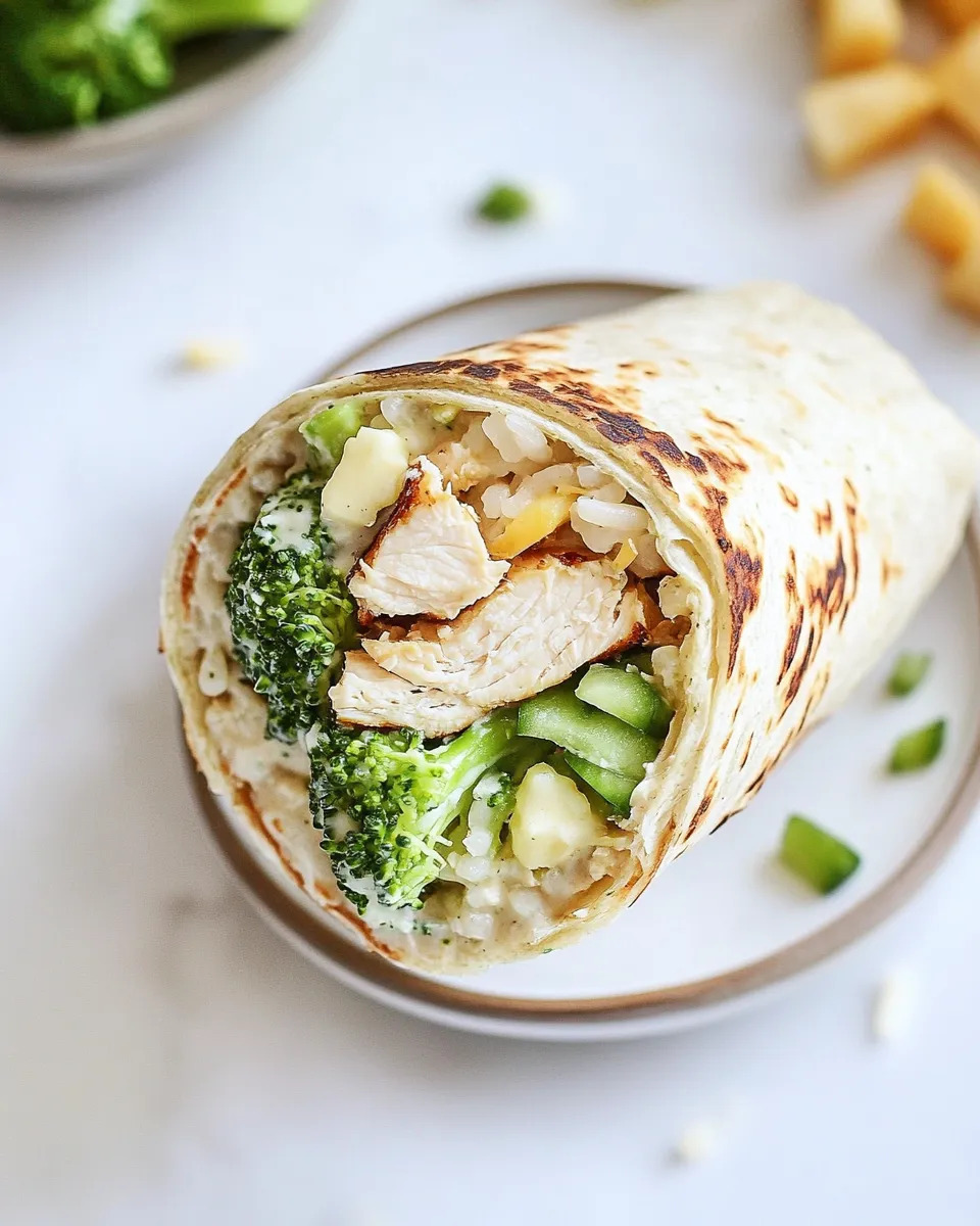 homemade Chicken Ranch Wrap (Broccoli and Cheese!) photo