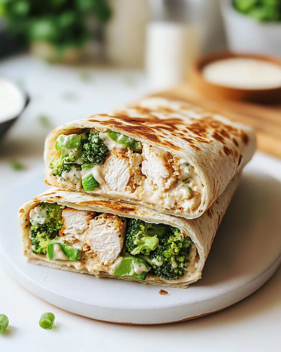 classic Chicken Ranch Wrap (Broccoli and Cheese!) image