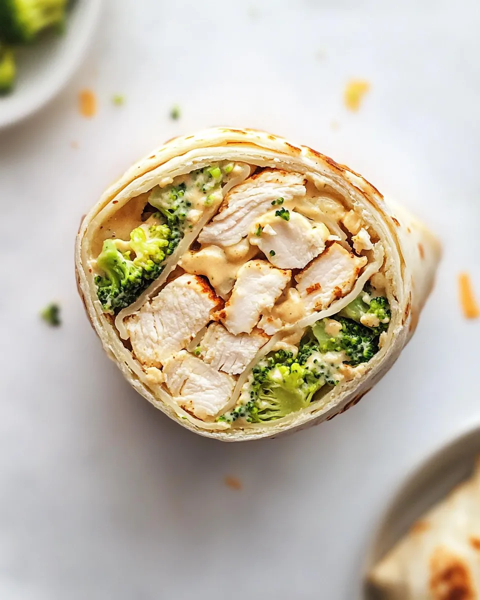 easy Chicken Ranch Wrap (Broccoli and Cheese!) picture