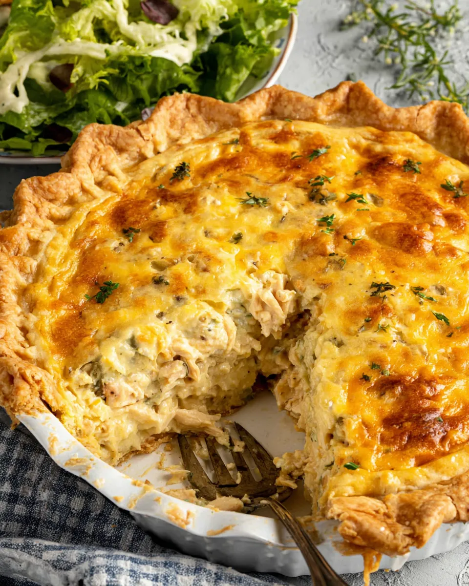 Classic Chicken Salad Pie (Baked) recipe image