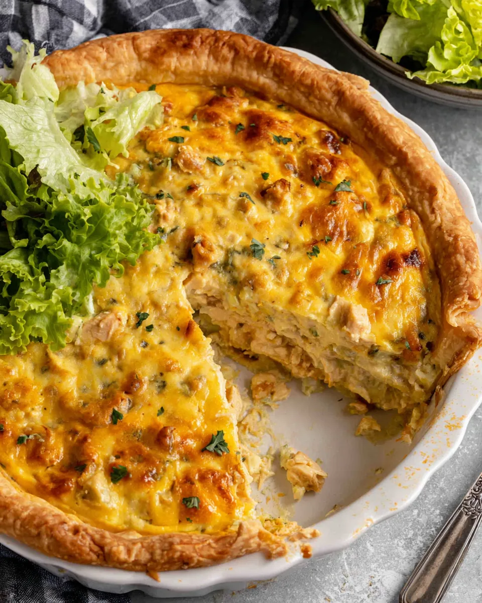 Delicious Chicken Salad Pie (Baked) food shot