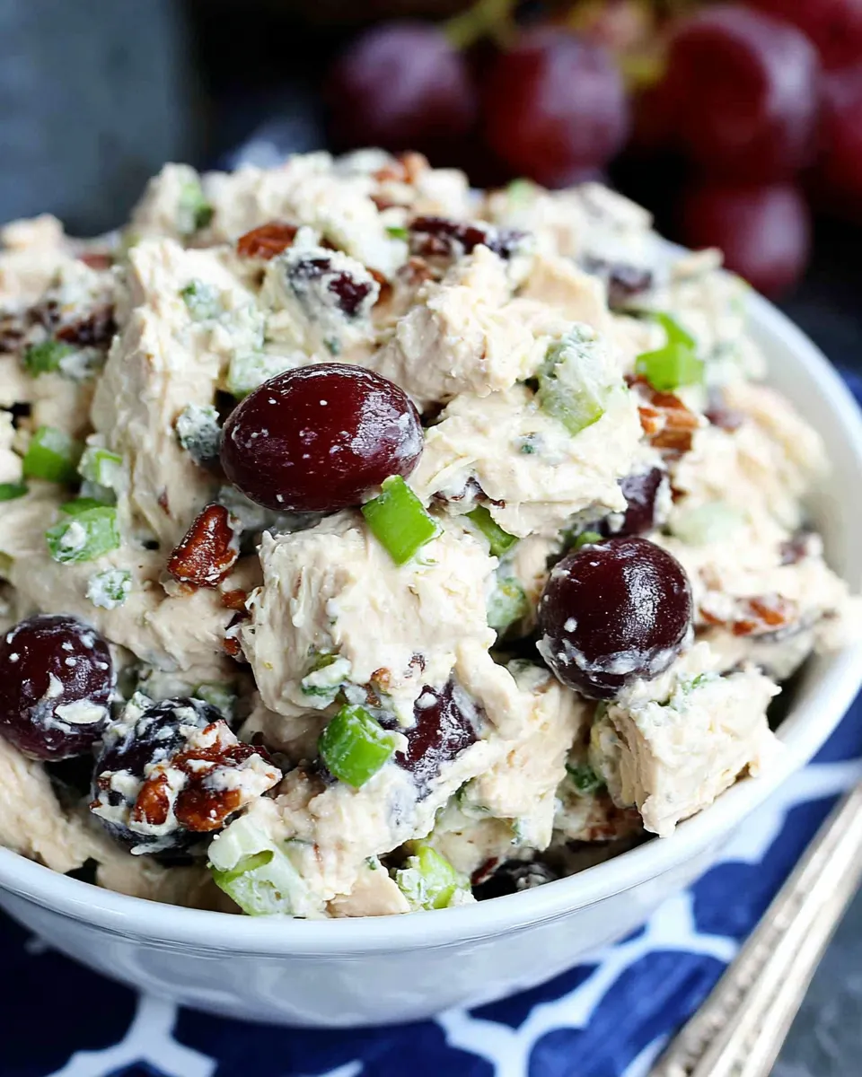 Classic Chicken Salad with Grapes Recipe image