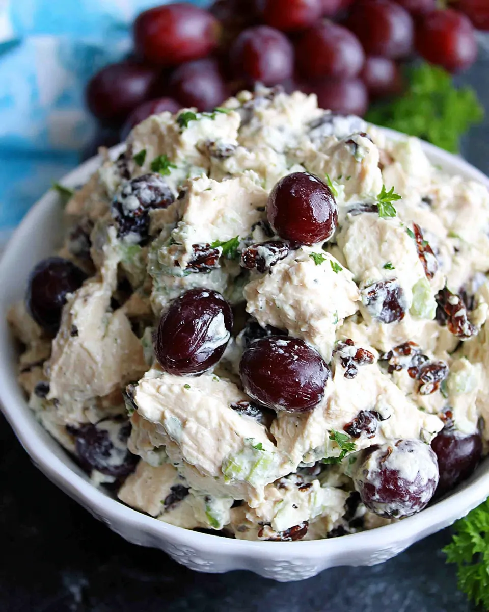 Easy Chicken Salad with Grapes Recipe recipe photo