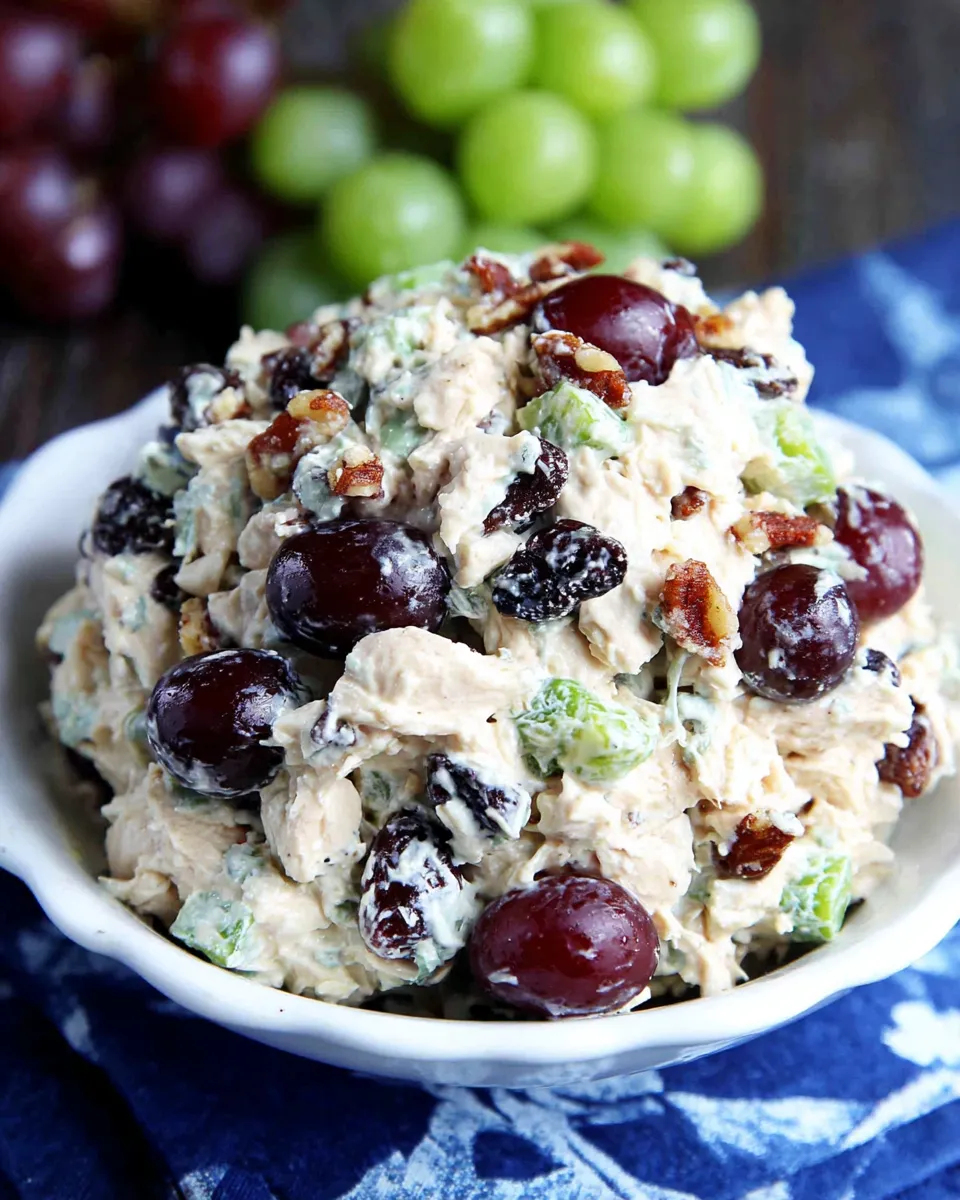 Delicious Chicken Salad with Grapes Recipe shot