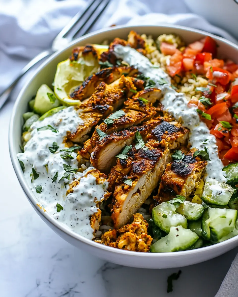 Easy Chicken Shawarma Bowl recipe image