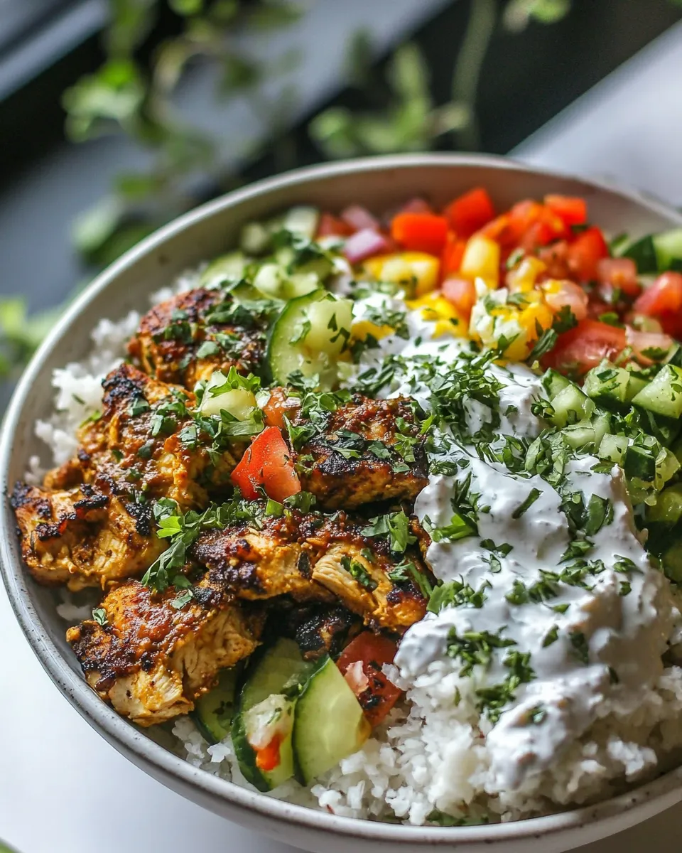 Delicious Chicken Shawarma Bowl dish photo