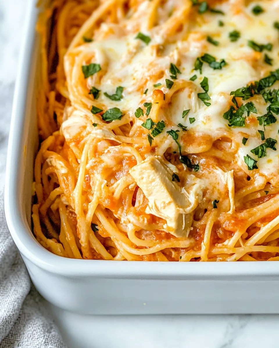 Delicious Chicken Spaghetti Recipe shot