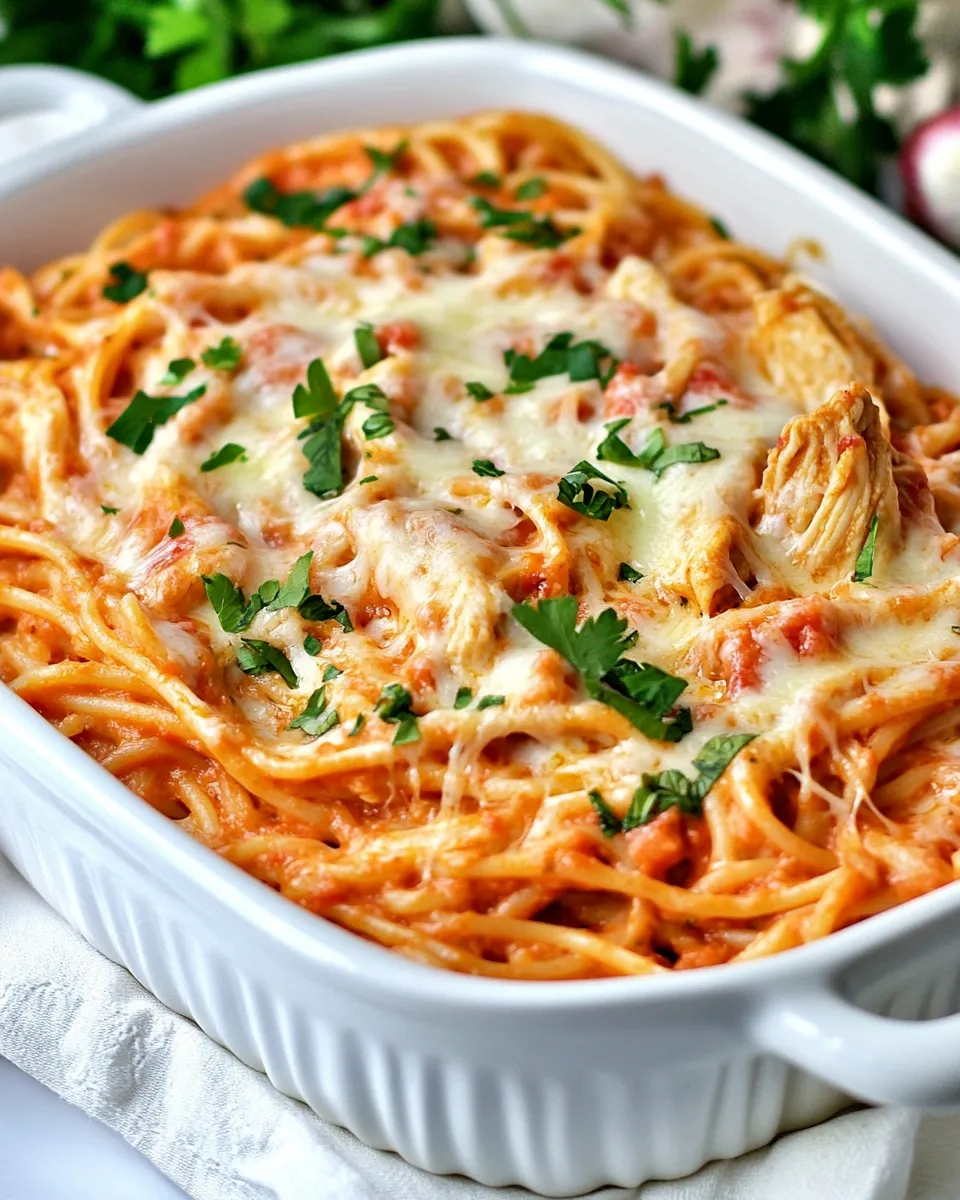 Easy Chicken Spaghetti Recipe with Rotel Tomatoes picture