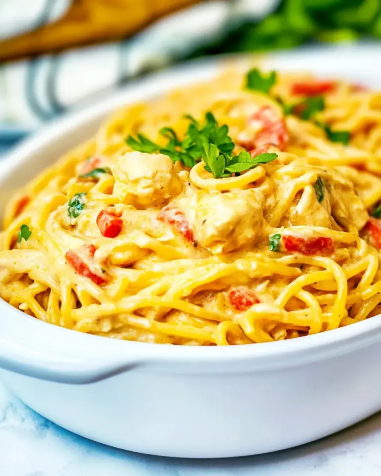 Homemade Chicken Spaghetti With Rotel photo