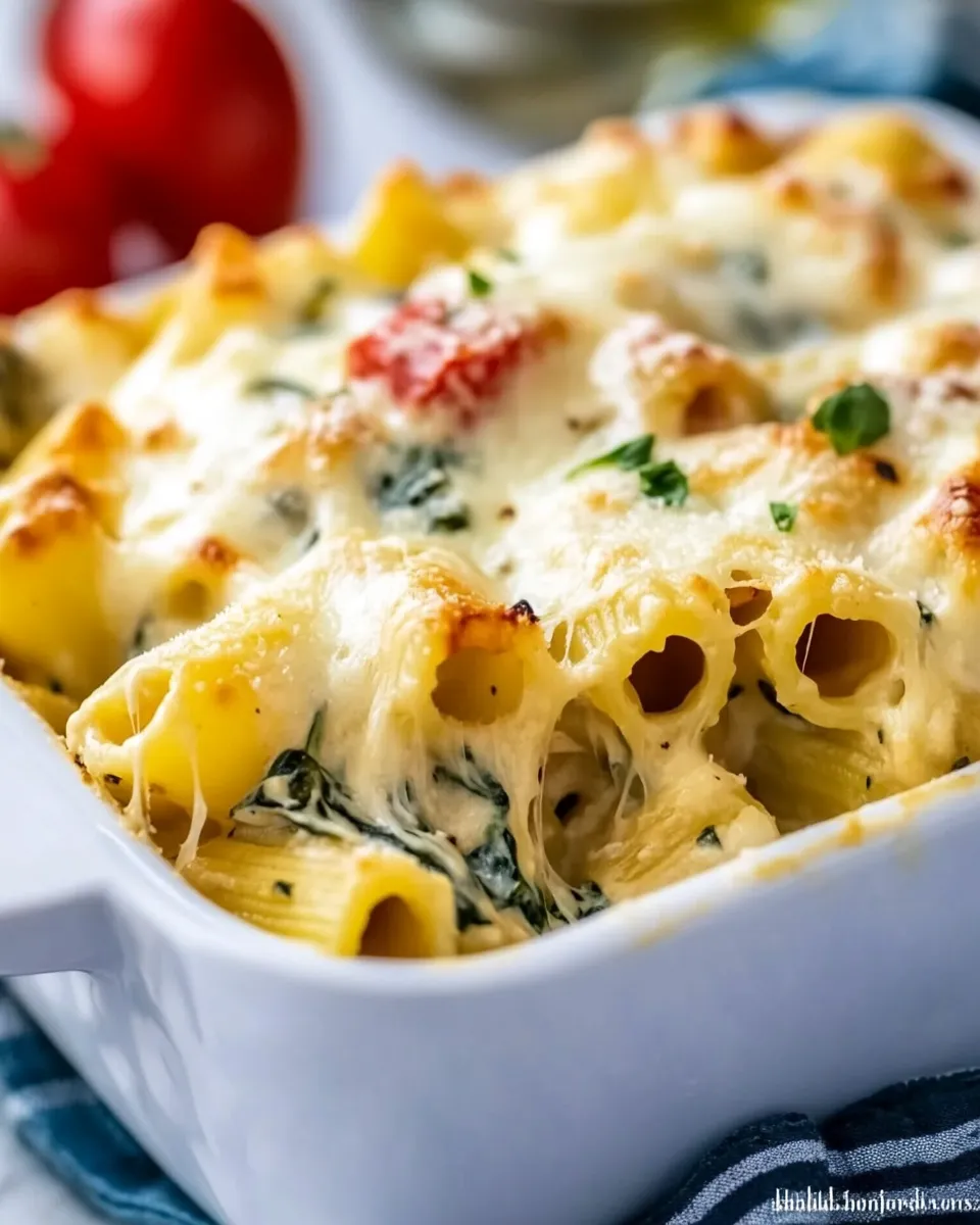 Easy Chicken Spinach Rigatoni recipe photo