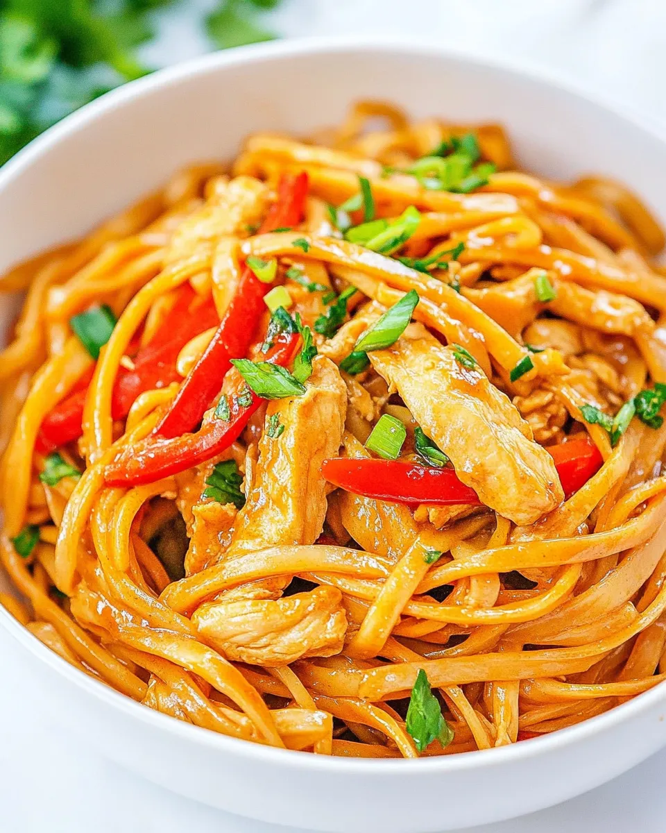 Classic Chicken Stir Fry with Noodles recipe image