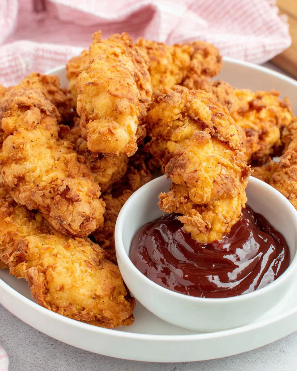Delicious Chicken Strips Recipe food shot