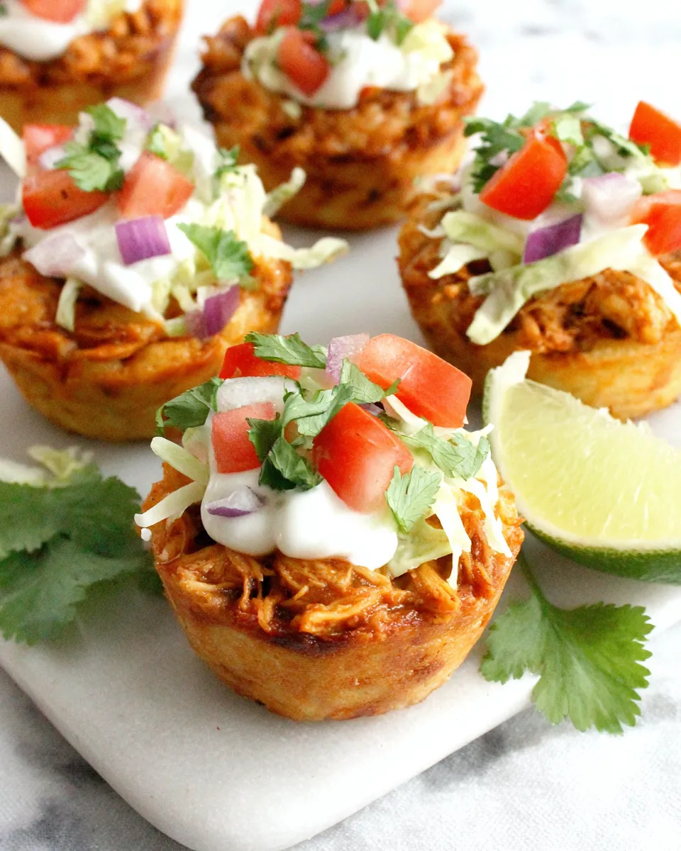 Classic Chicken Taco Cupcakes dish photo