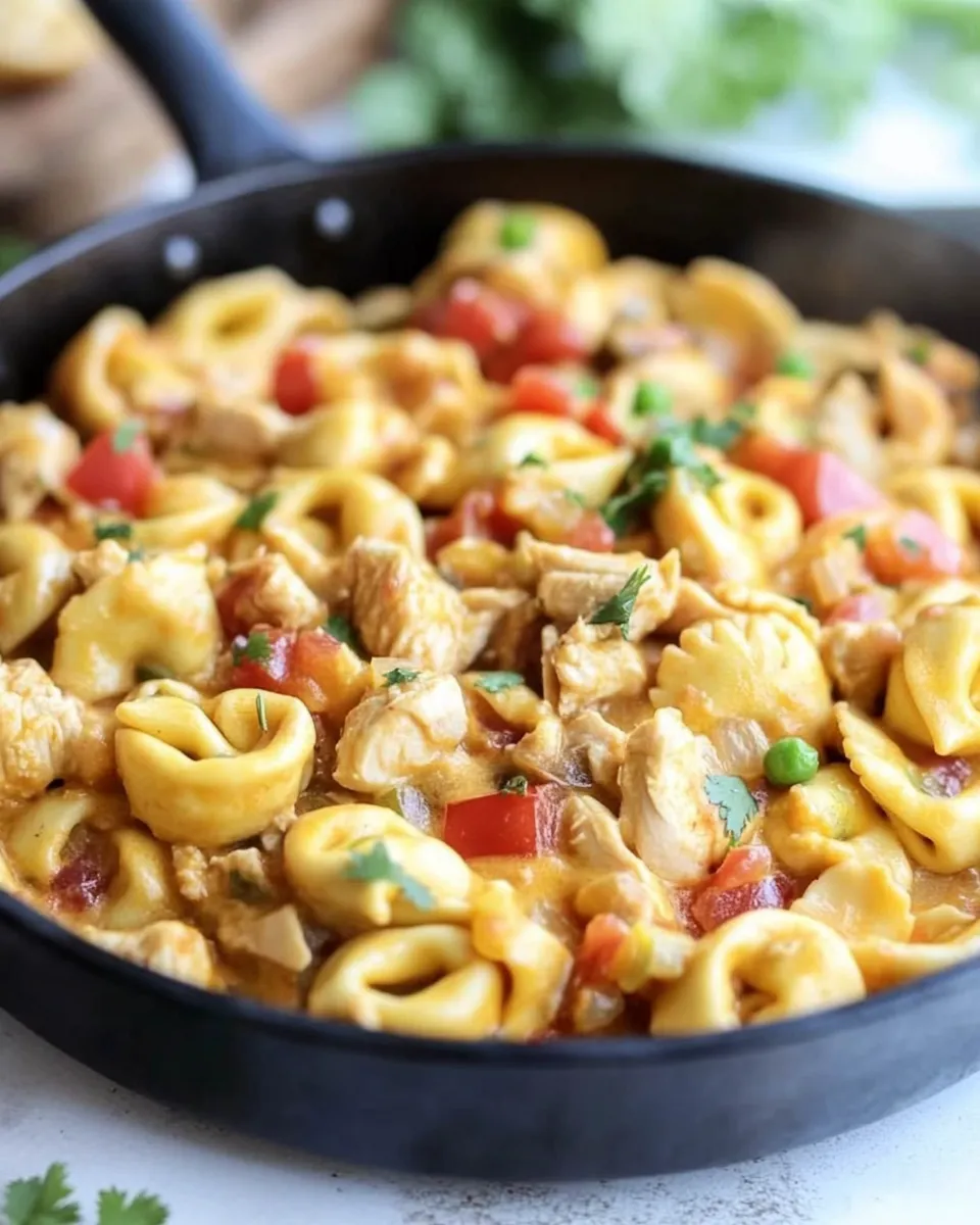 Homemade Chicken Taco Tortellini Skillet photo
