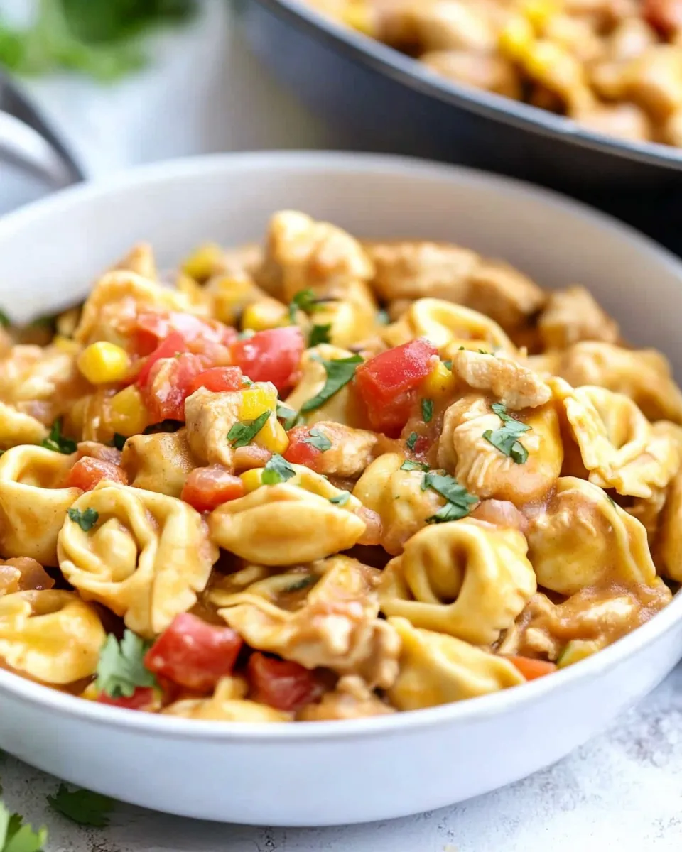 Classic Chicken Taco Tortellini Skillet image