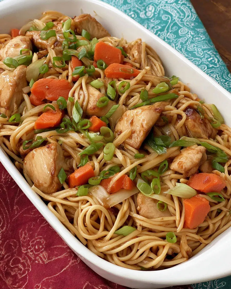 Easy Chicken Teriyaki Noodles recipe image