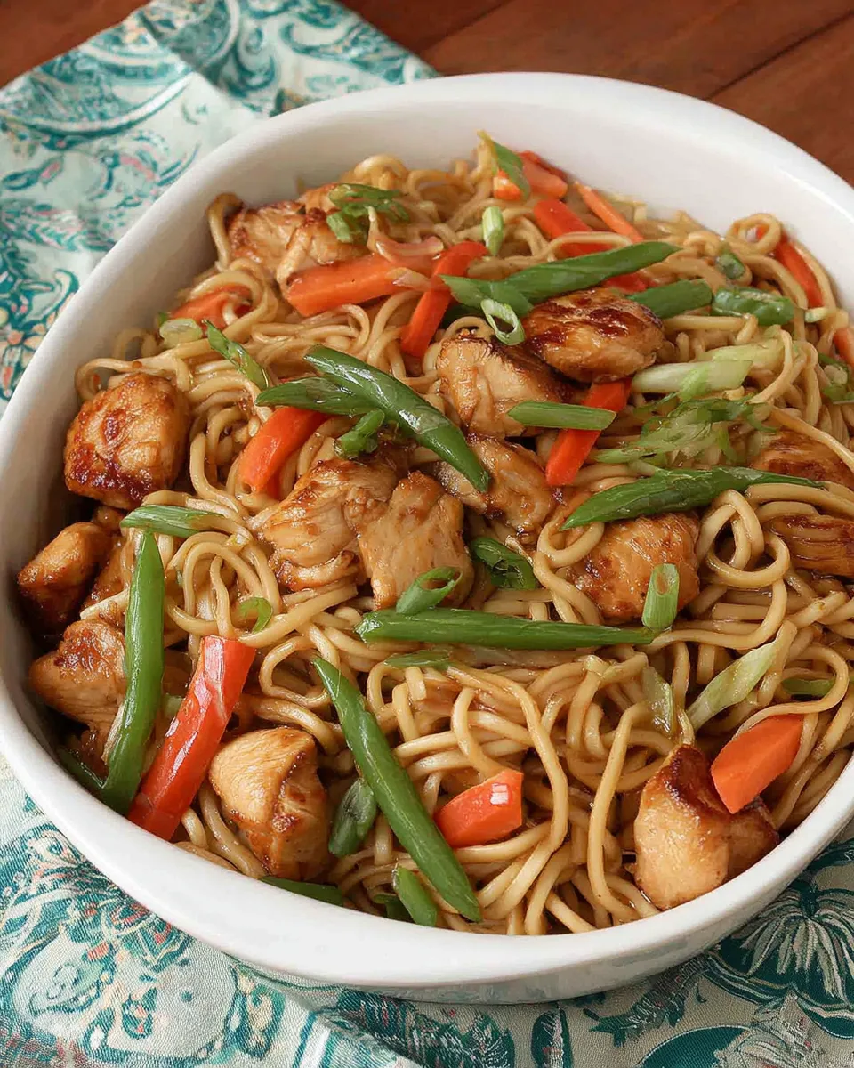Delicious Chicken Teriyaki Noodles dish photo