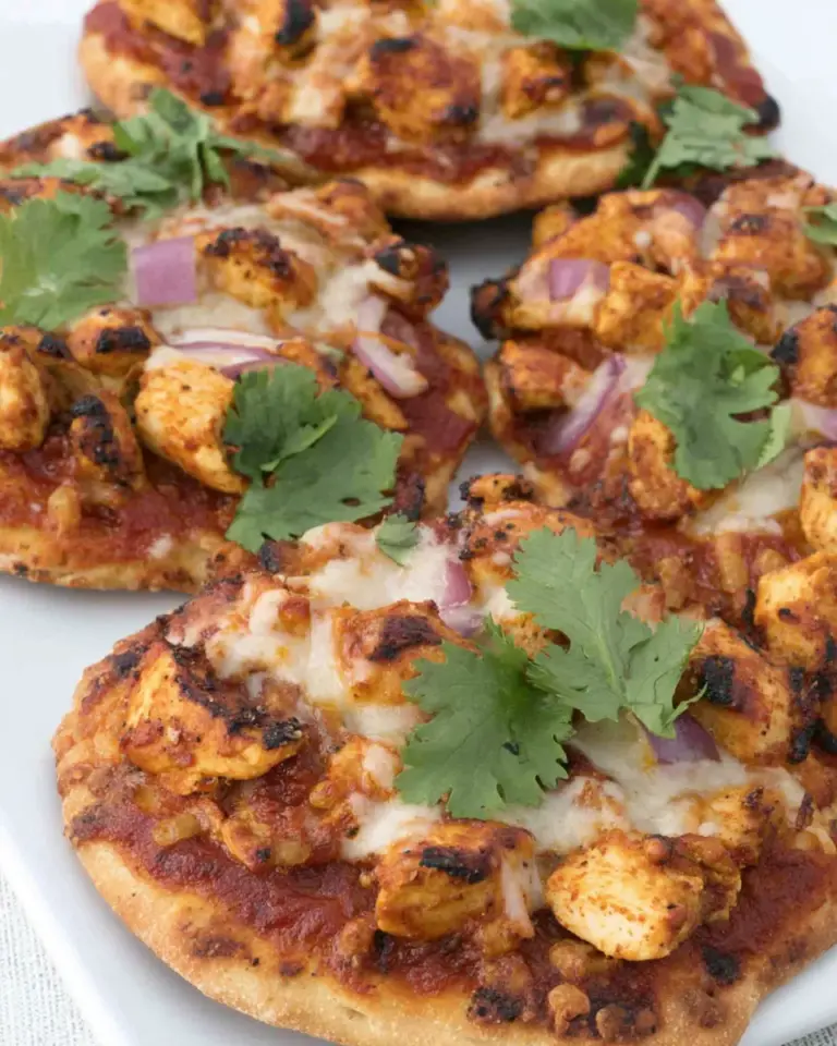 Homemade Chicken Tikka Pizzas photo