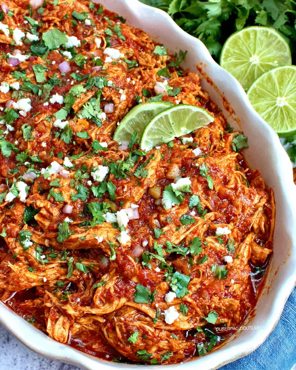 Homemade Chicken Tinga Recipe photo