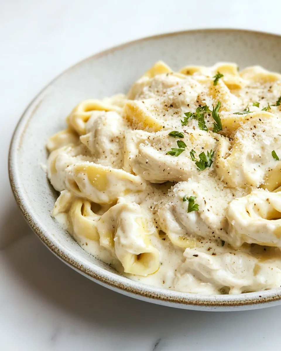 Easy Chicken Tortellini Alfredo recipe photo