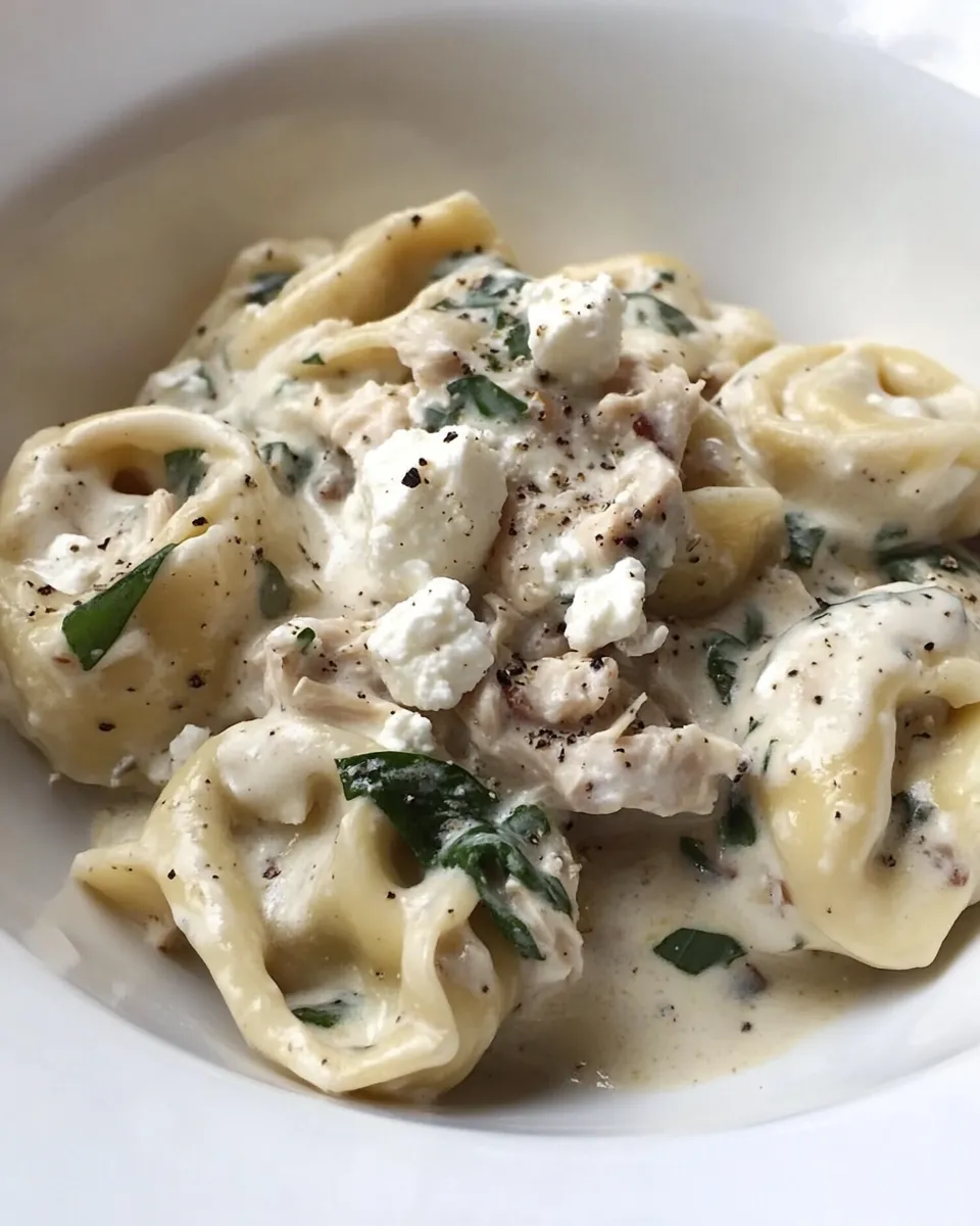 Easy Chicken Tortellini with Feta Cream Sauce picture