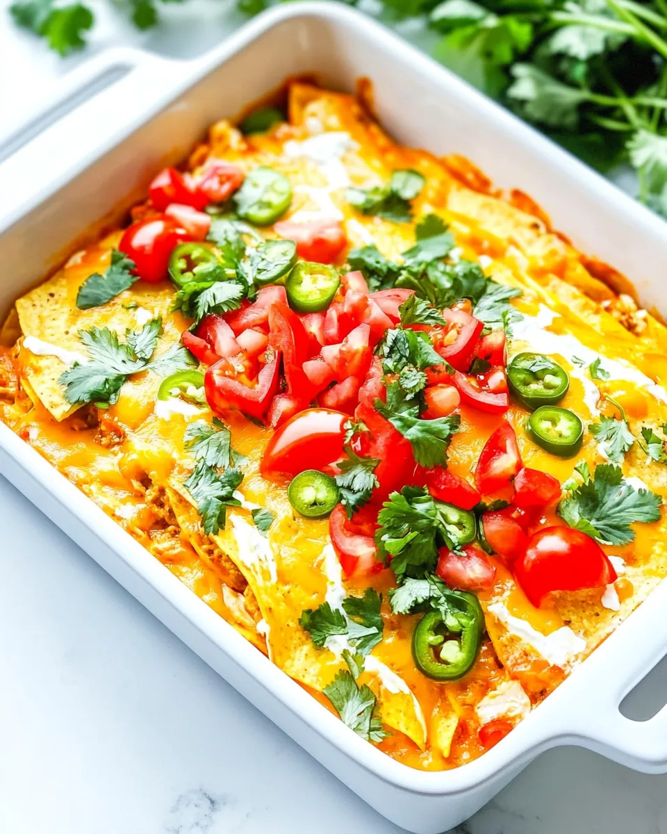 Delicious Chicken Tortilla Casserole dish photo