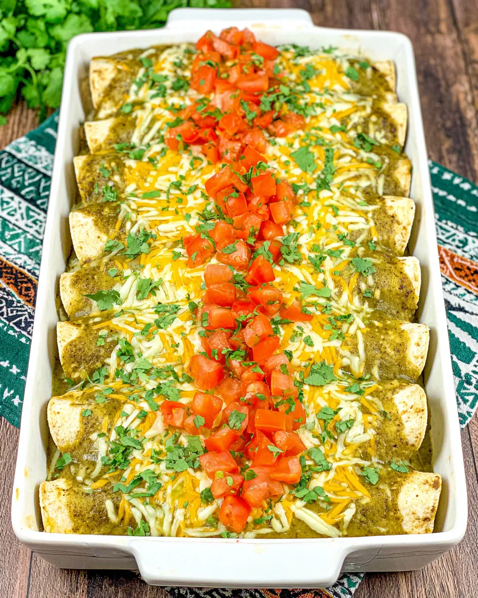 Classic Chicken Verde Enchiladas dish photo