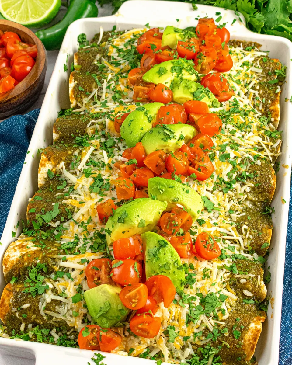 Delicious Chicken Verde Enchiladas image