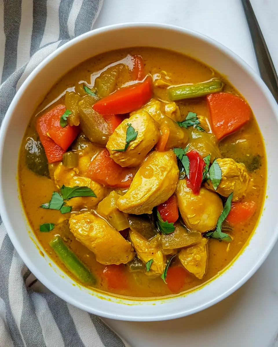 Classic Chicken Yellow Curry Soup image