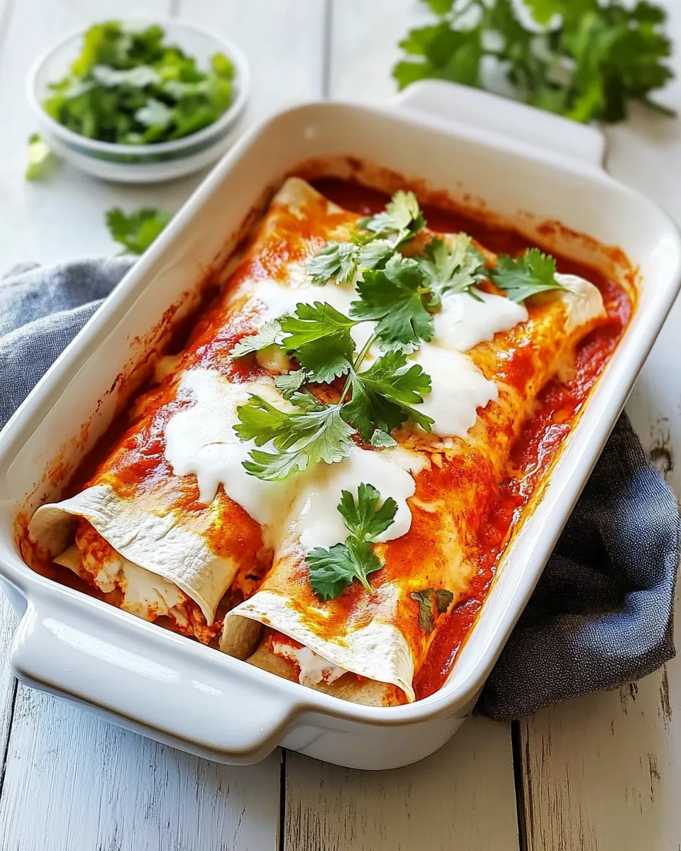 Homemade Chicken & Goat Cheese Enchiladas photo