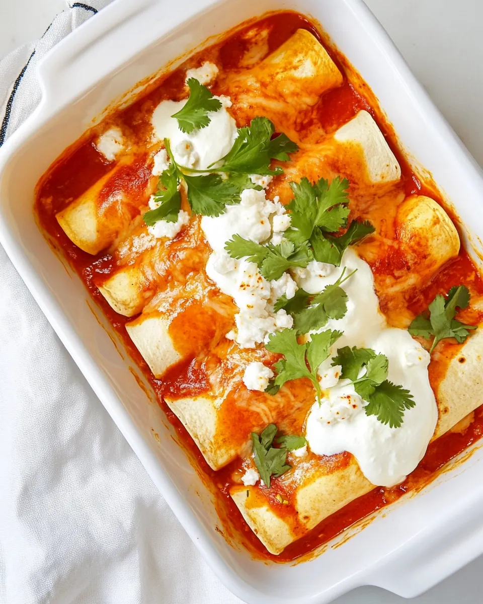 Classic Chicken & Goat Cheese Enchiladas image