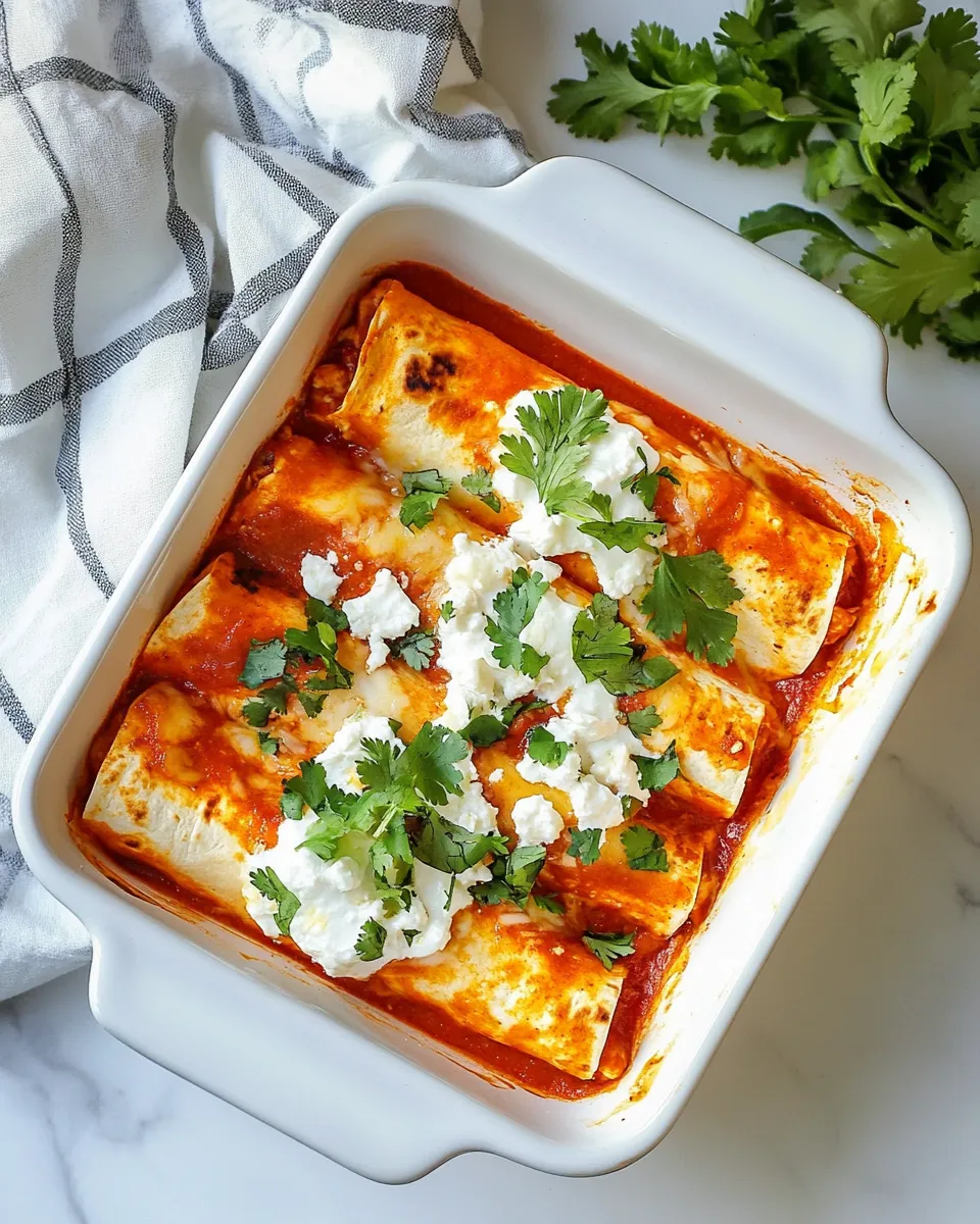 Easy Chicken & Goat Cheese Enchiladas recipe photo
