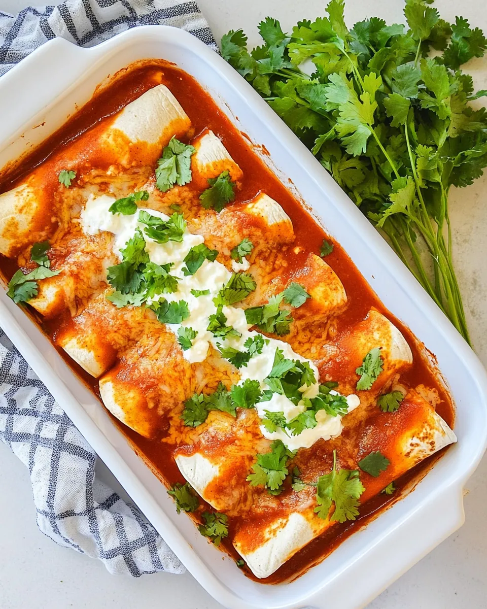 Delicious Chicken & Goat Cheese Enchiladas dish photo