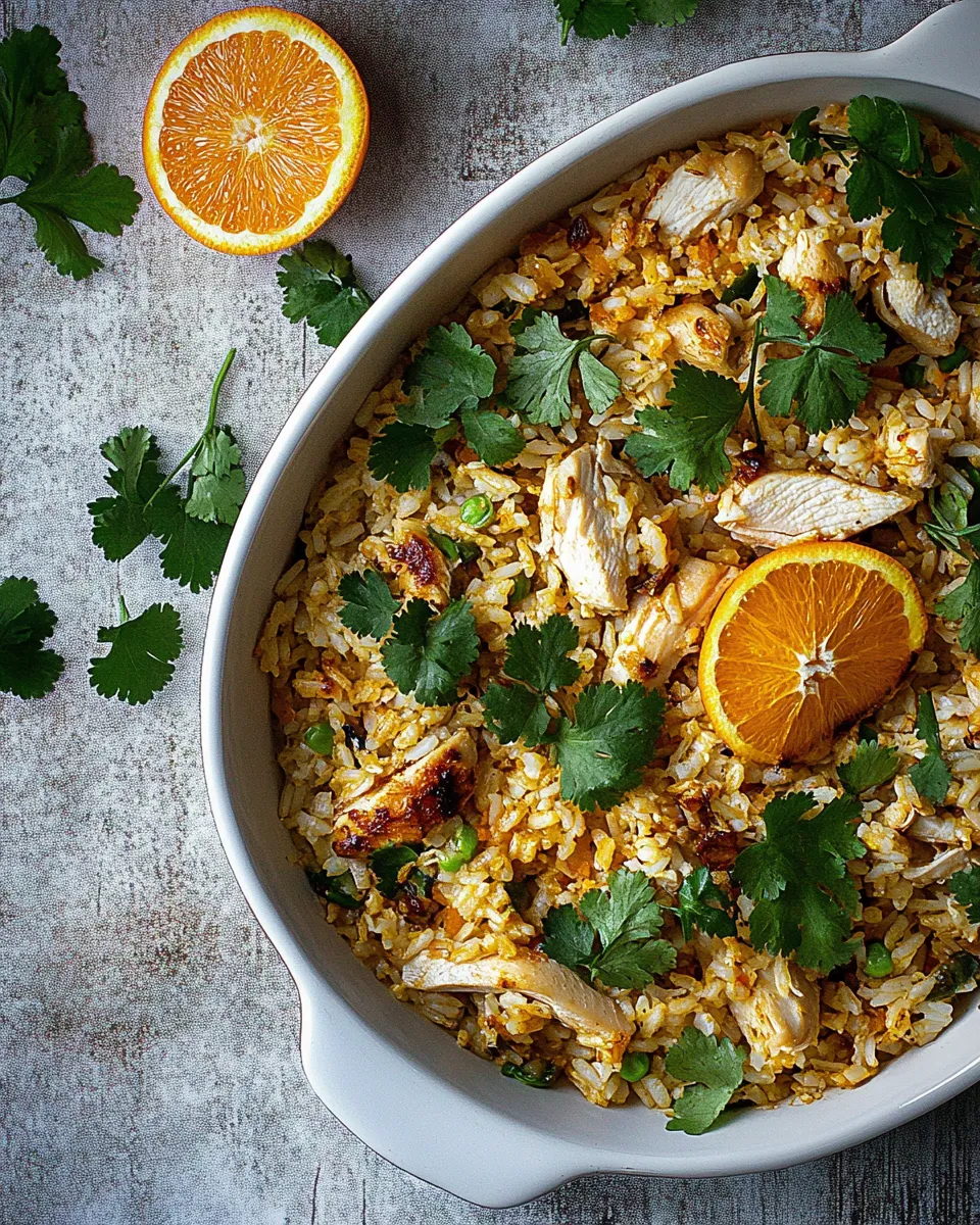 classic Chicken & rice pilaf with orange & spices image