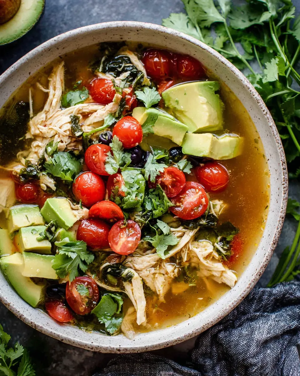Classic Chicken and Avocado Soup image