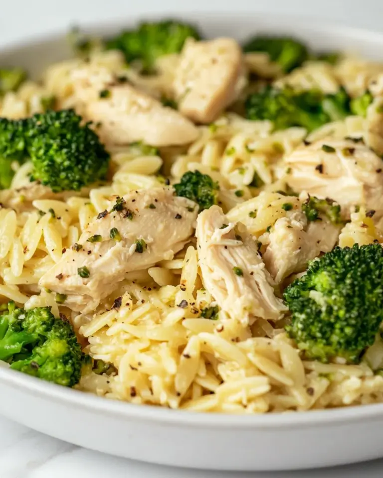 Homemade Chicken and Broccoli Orzo photo